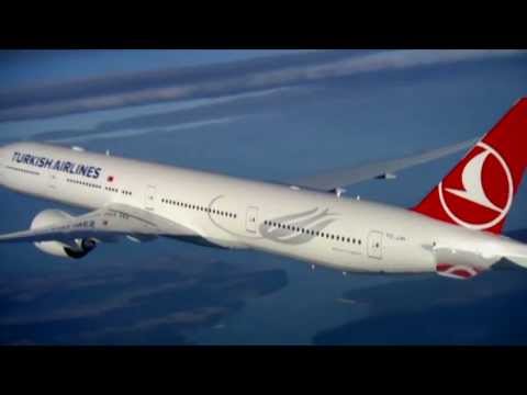 Turkish Airlines take off and inflight Boeing 777-300ER Aircraft – Unravel Travel TV