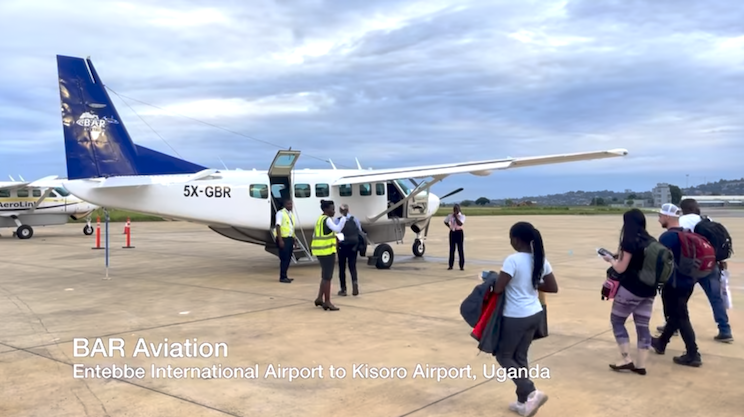 Flight from Entebbe International Airport to Kisoro Airport in Uganda