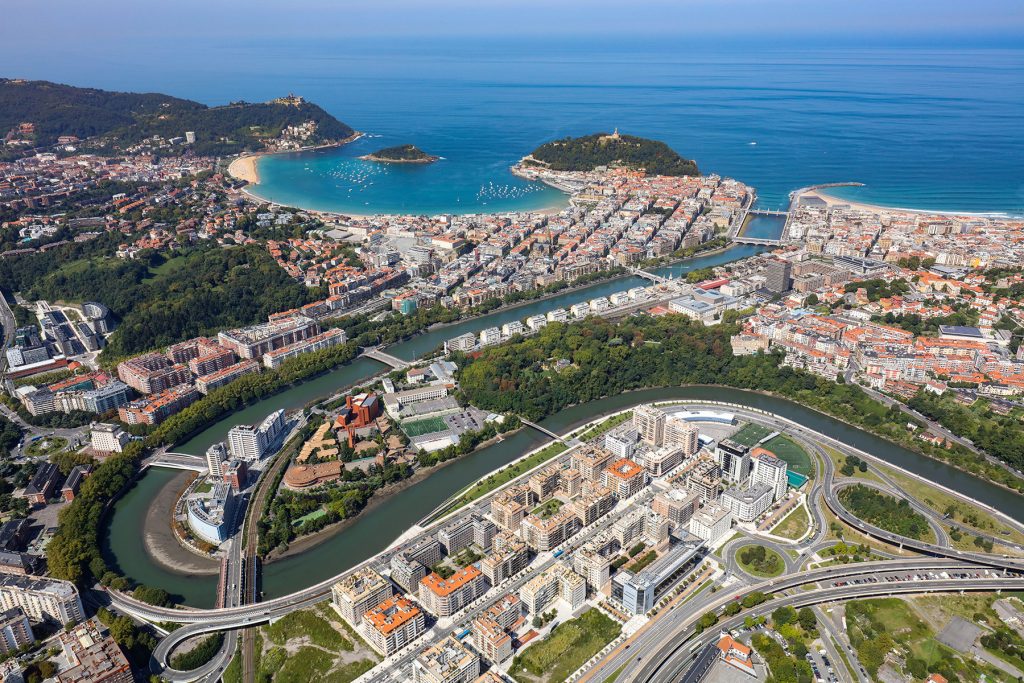 Aerial-view-San-Sebastian-TBEX-Europe-2024-Unravel-Travel-TV