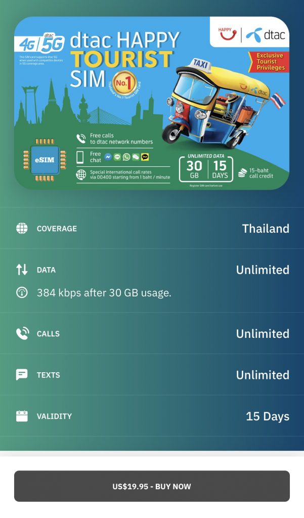 Best internet esim for travel in Thailand 2 - Unravel Travel TV