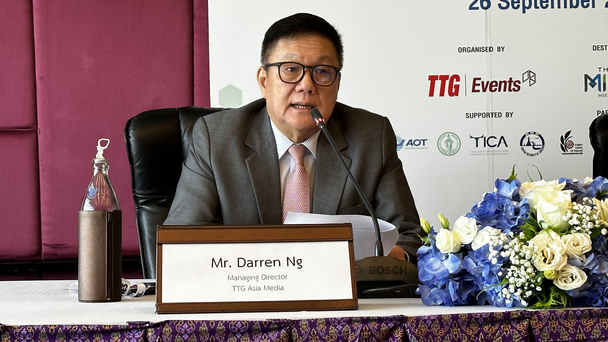Darren Ng, Managing Director TTG Asia Media - ITCM Asia & CTW Asia Pacific 2023 Press Conference
