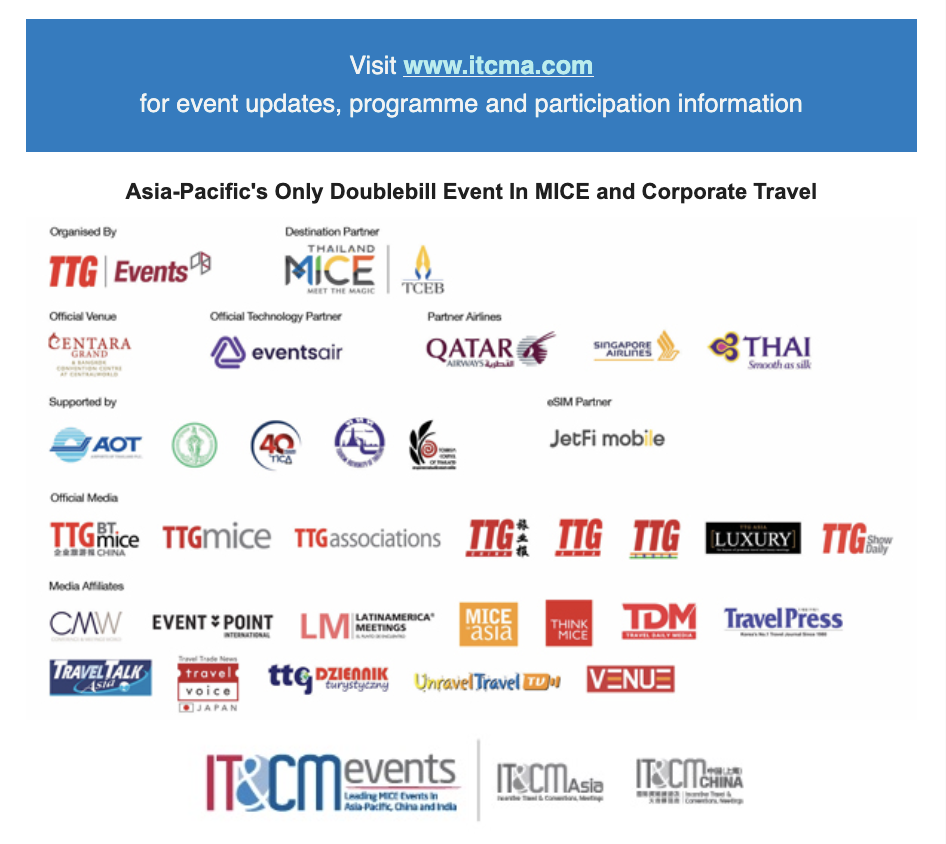 Asia-Pacific's Only Doublebill Event In MICE and Corporate Travel - Event Partners - Unravel Travel TV