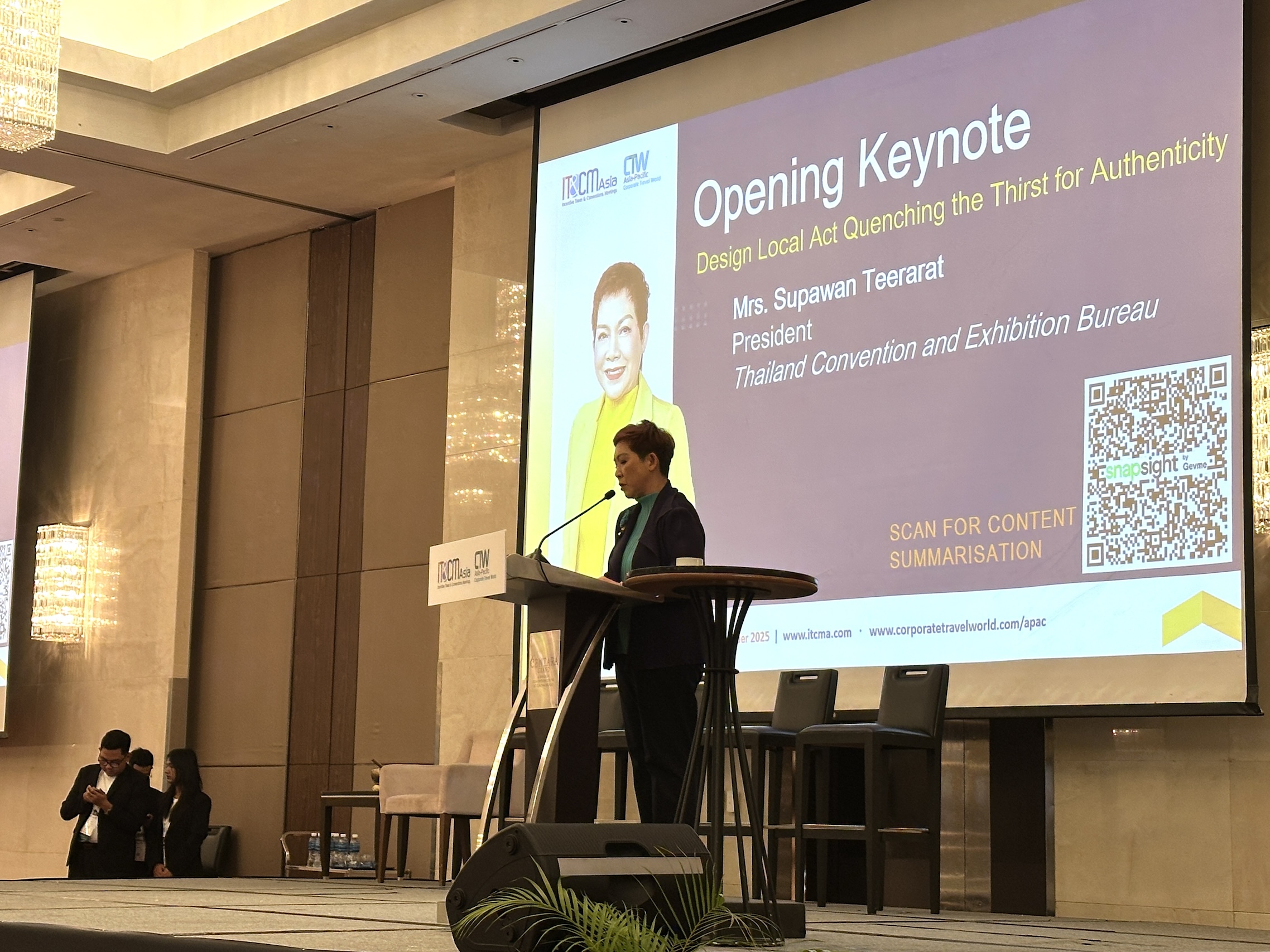 Supawan Teerarat, President, Thailand Convention and Visitors Bureau, ITCMA & CTW 2025 Welcome Remarks