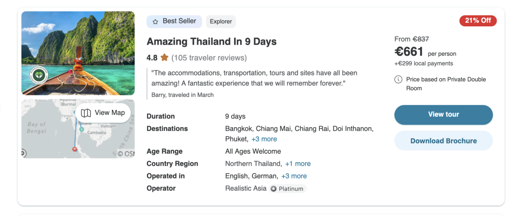 Book a Thailand Vacation