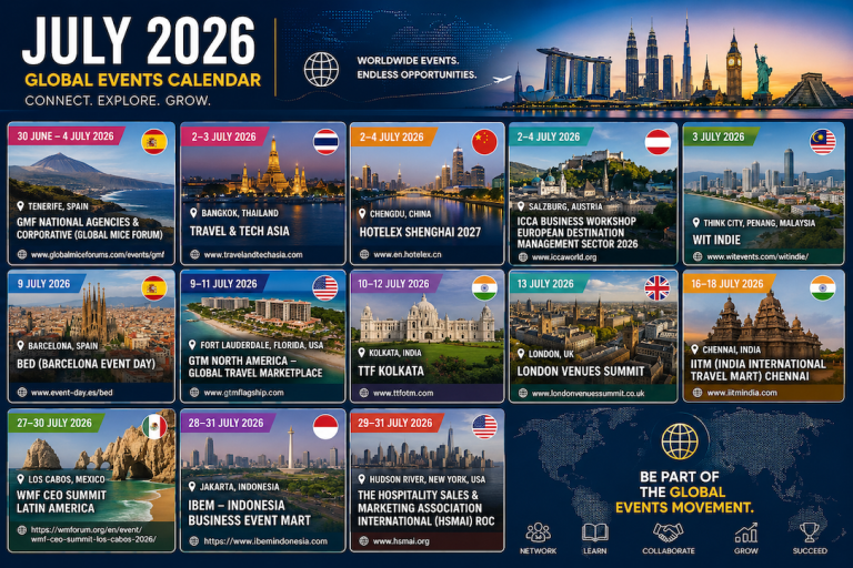 Global Travel & Tourism Events – July 2026