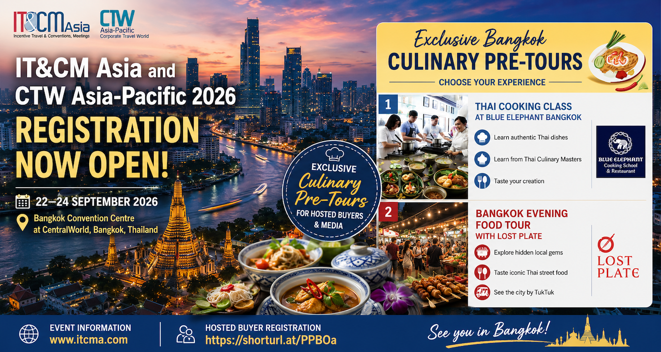 Bangkok culinary pre-tours registration now open IT&CMA and CTW APAC 2026d- Unravel Travel TV.