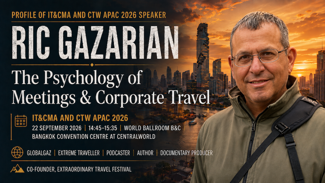 Profile of IT&CMA and CTW APAC 2026, speaker. Ric Gazarian - Unravel Travel TV