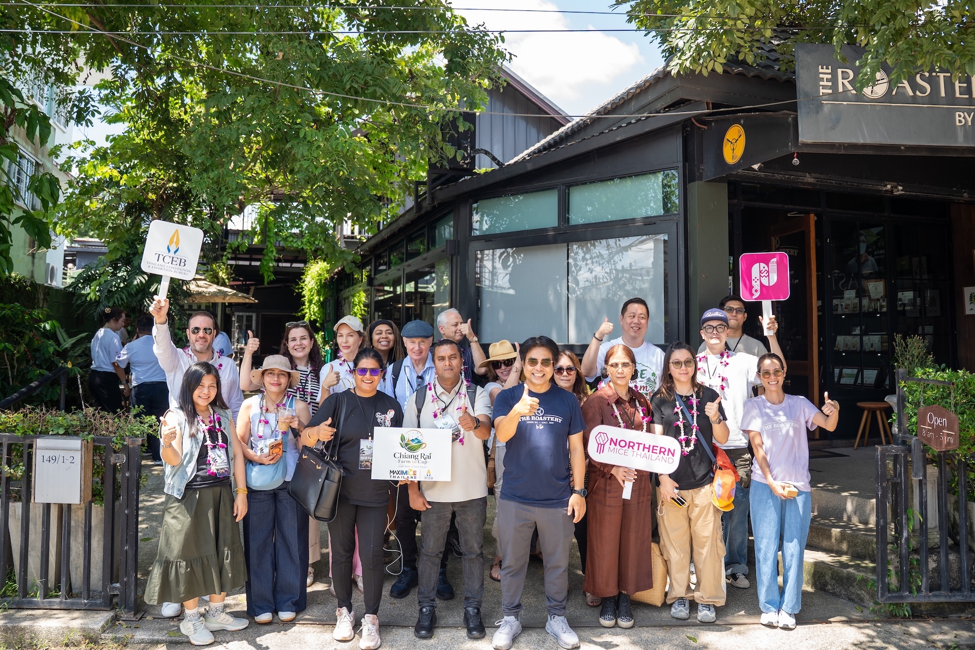 TCMA 2026 group visit The Roastery By Roj, Chiang Rai, Thailand - Unravel Travel TV